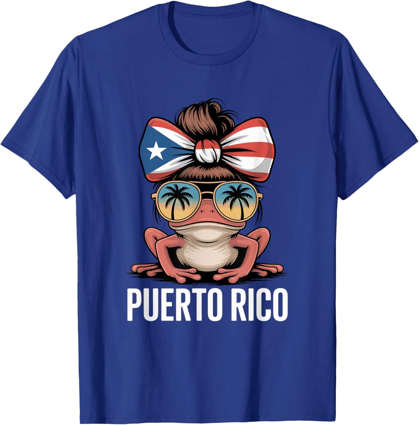 Boricua Coqui Frog Puerto Rico Puerto Rican Woman T-Shirt - T-Shirt | Royal