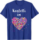 Confetti in Heart Fancy Dress Carnival Confetti Costume Outfit T-Shirt - T-Shirt | Royal