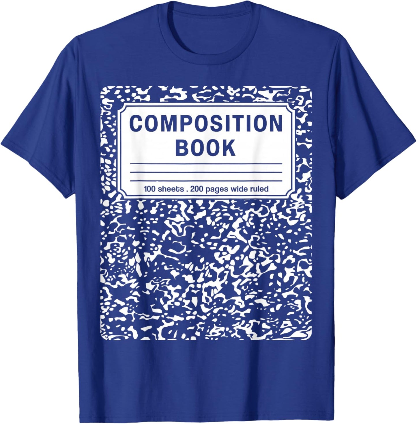Composition Book Notebook Teachers Matching group Halloween T-Shirt - T-Shirt | Royal