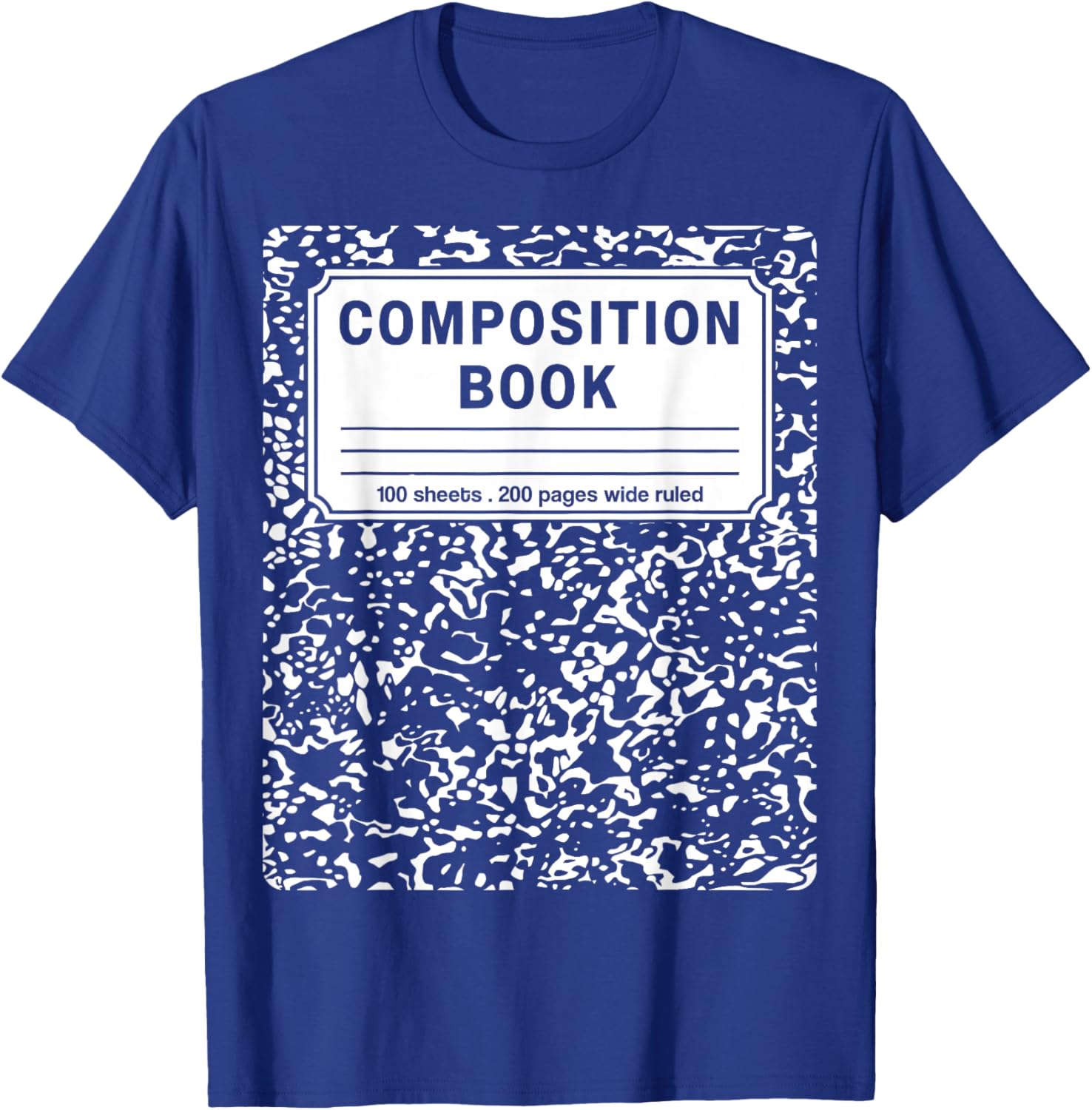 Composition Book Notebook Teachers Matching group Halloween T-Shirt - T-Shirt | Royal