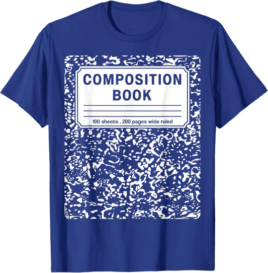 Composition Book Notebook Teachers Matching group Halloween T-Shirt - T-Shirt | Royal
