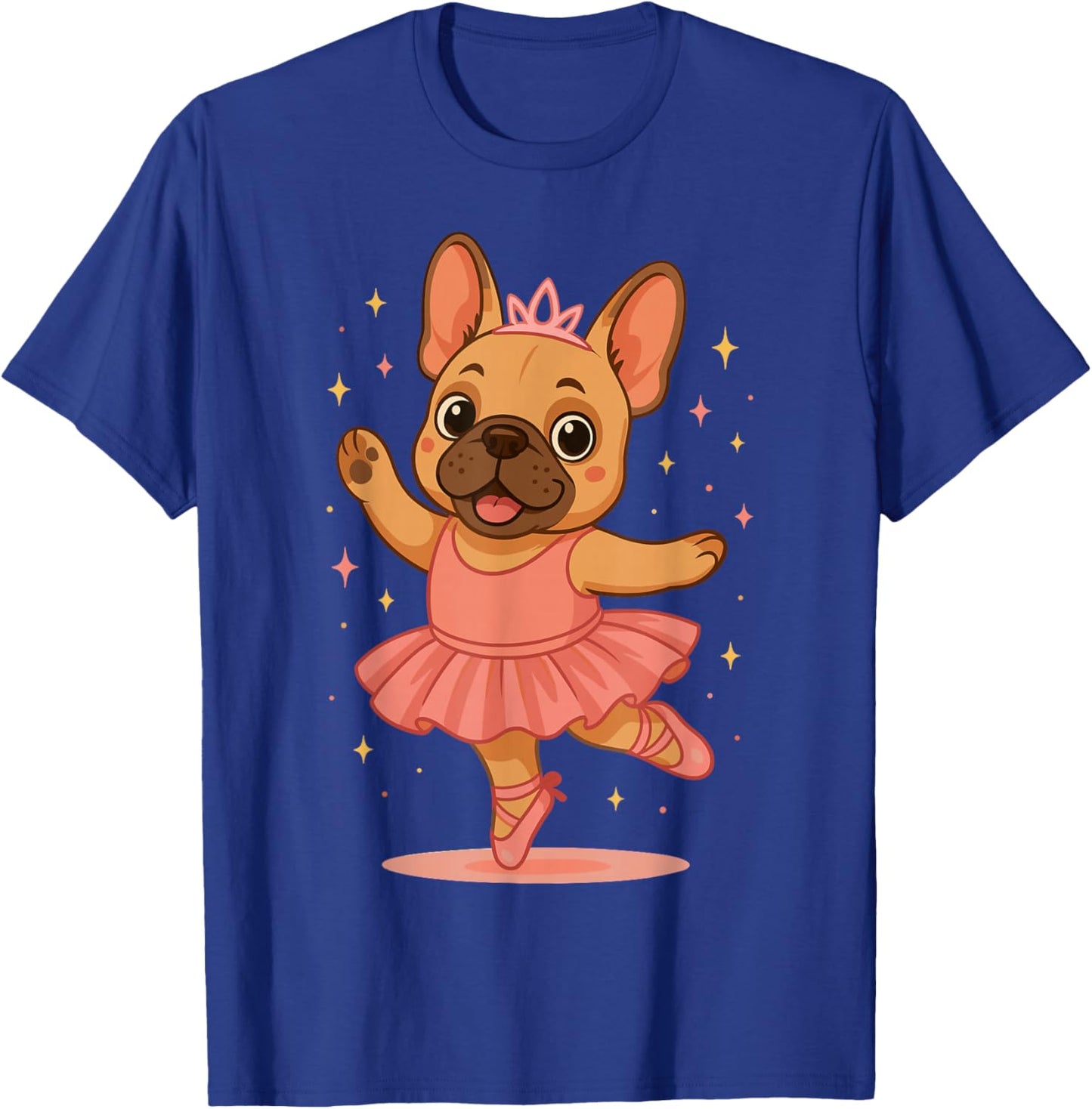 Cute French Bulldog Ballerina Tutu Dog Lover Ballet Dance T-Shirt - T-Shirt | Royal