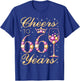 EIN Hoch auf die 66. Geburtstagsparty zum 66. Geburtstag, Frau, Prinzessin Königin T-Shirt - T-Shirt | Royal
