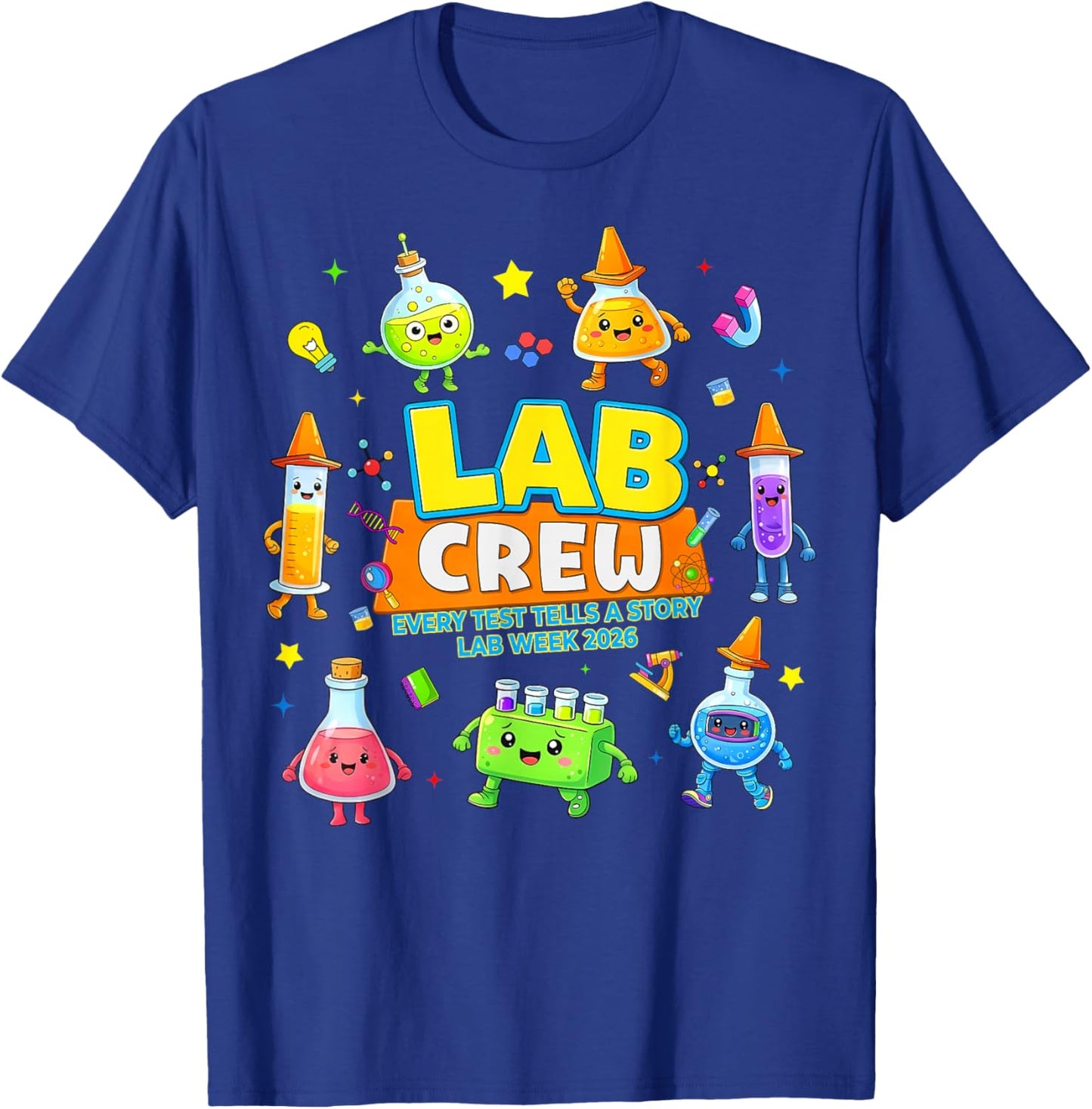 Lab Crew Lab Week 2026 Medical Laboratory Technician Team T-Shirt - T-Shirt | Royal