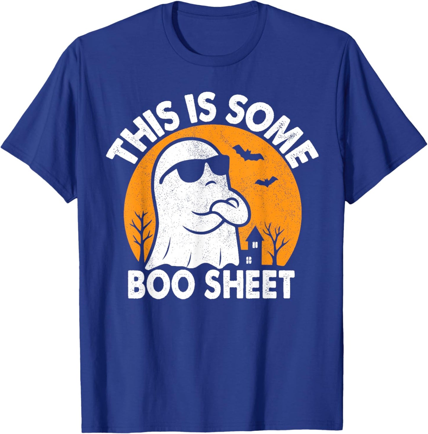 Cool Ghost Funny Halloween Costume Spooky Party T-Shirt - T-Shirt | Royal