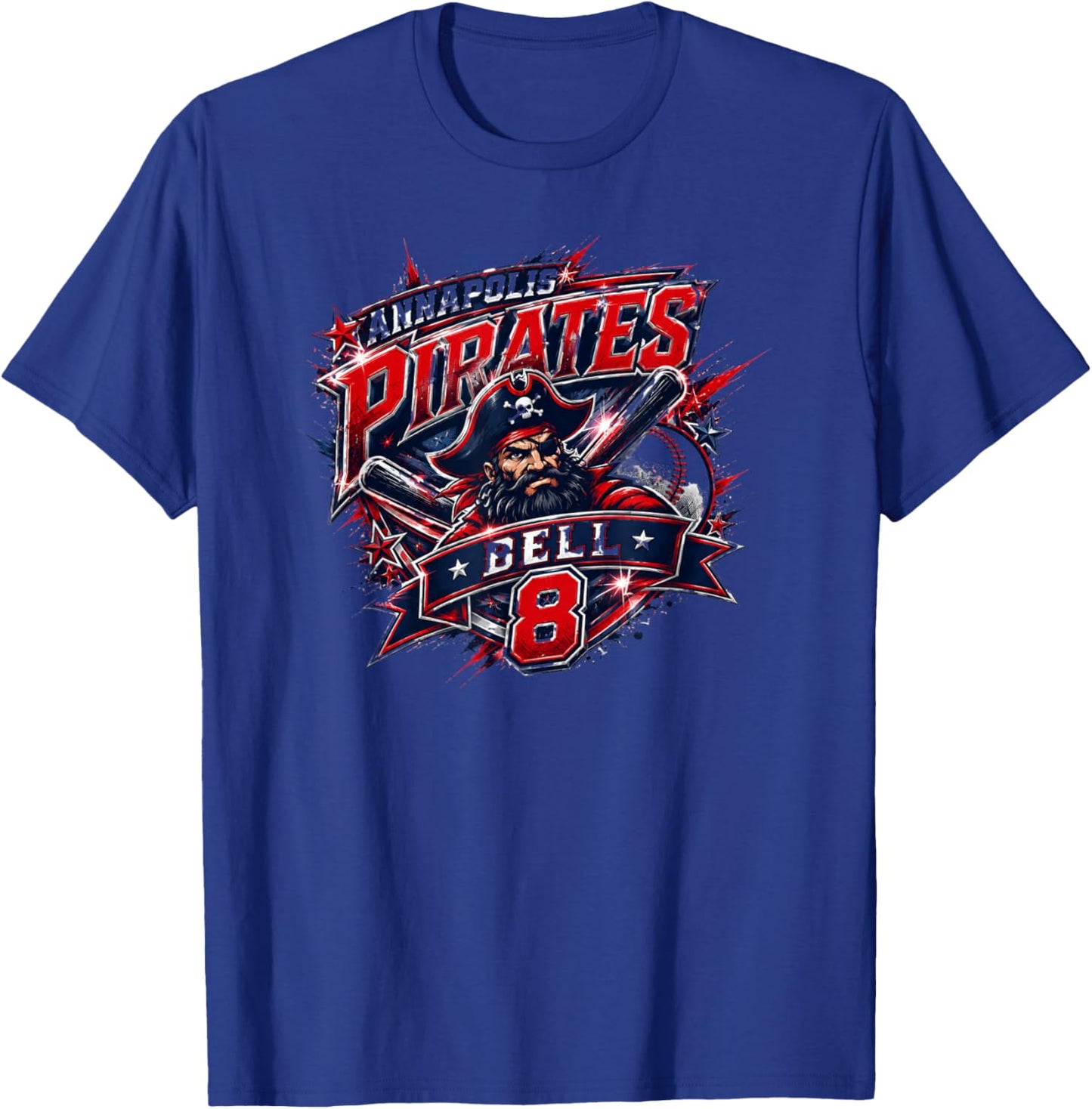 Baseball Noah Bell T-Shirt - T-Shirt | Royal