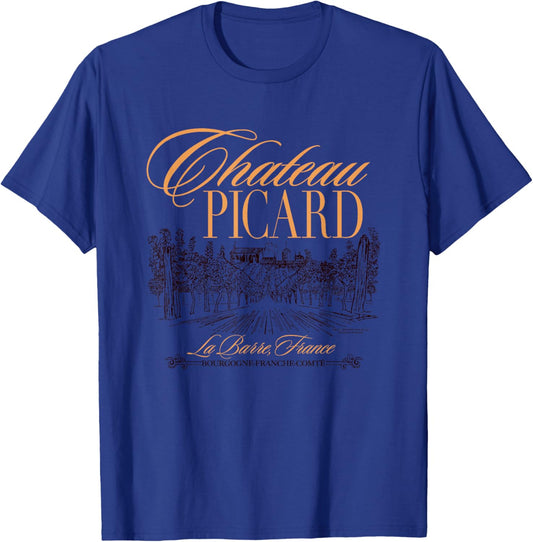 Star Trek: Picard Chateau Picard Vintage French Country Logo T-Shirt - T-Shirt | Royal