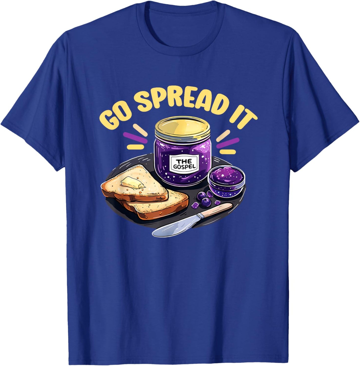 The Gospel Go Spread It T Shirt Jelly - Gospel T-Shirt - T-Shirt | Royal
