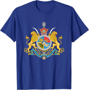 Iran Historic Royal Wappen Persischer Löwe und Sonnenwappen T-Shirt - T-Shirt | Royal