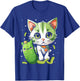 Funny Kittens vs Gherkin Pickle Cat Mom Lady T-Shirt - T-Shirt | Royal