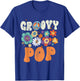 Retro Groovy Pop Gifts For Father's Day Hippie Flowers T-Shirt - T-Shirt | Royal