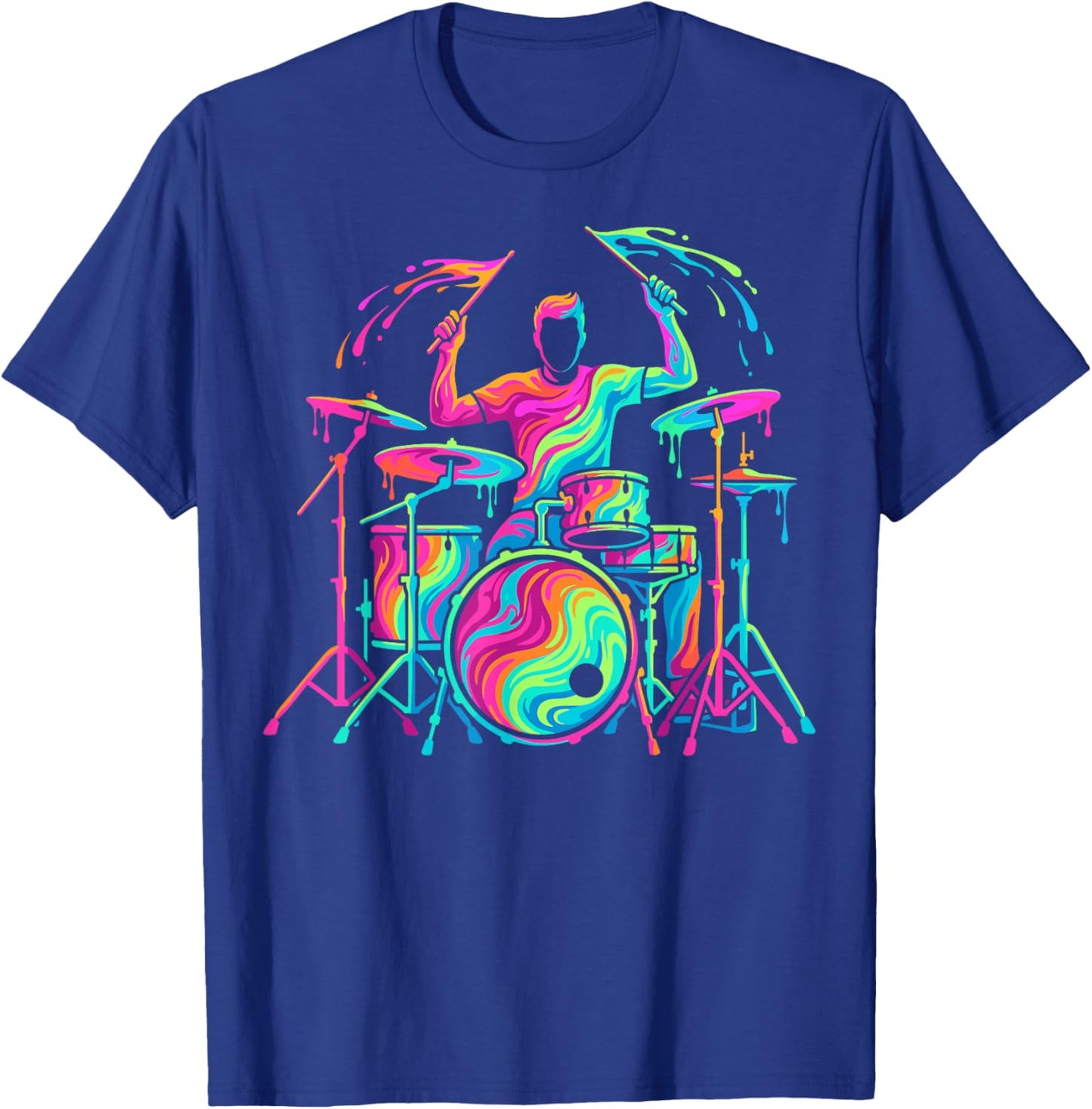 Drummer Man Child Boy T-Shirt - T-Shirt | Royal