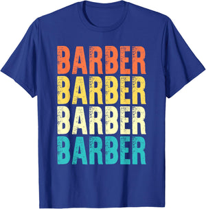 Barber Vintage Style Job T-Shirt - T-Shirt | Royal