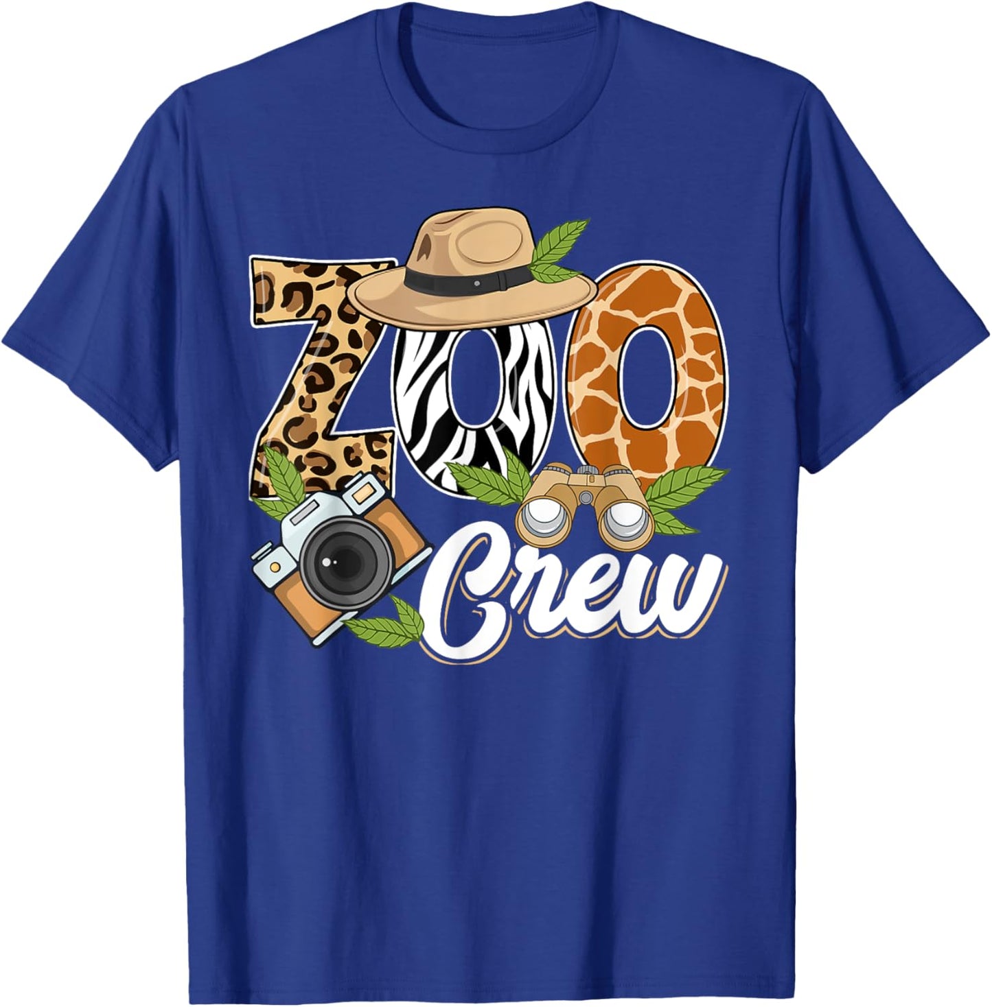 Zoo Crew Safari Animals Wildlife Animal Wild Field Trip T-Shirt - T-Shirt | Royal