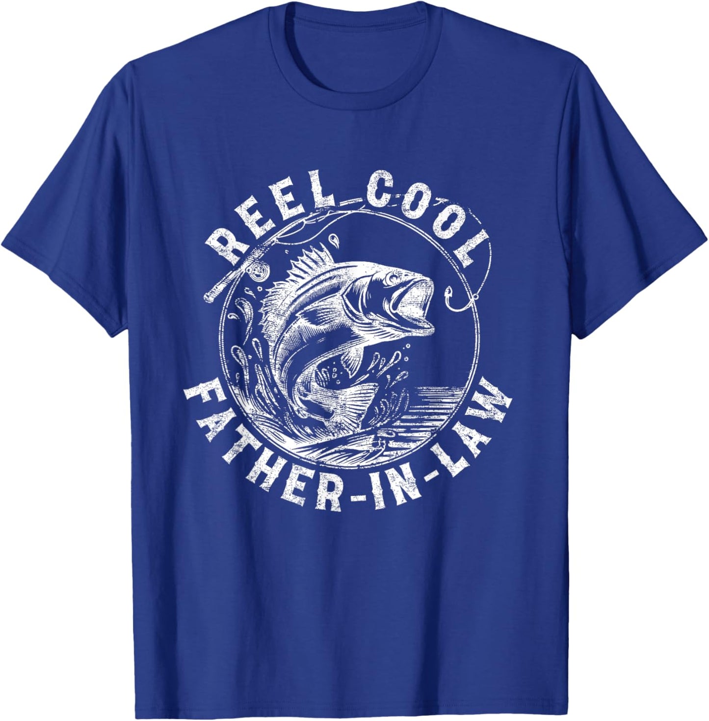 Reel Cool Father In Law - Funny Fishing Co. T-Shirt - T-Shirt | Royal