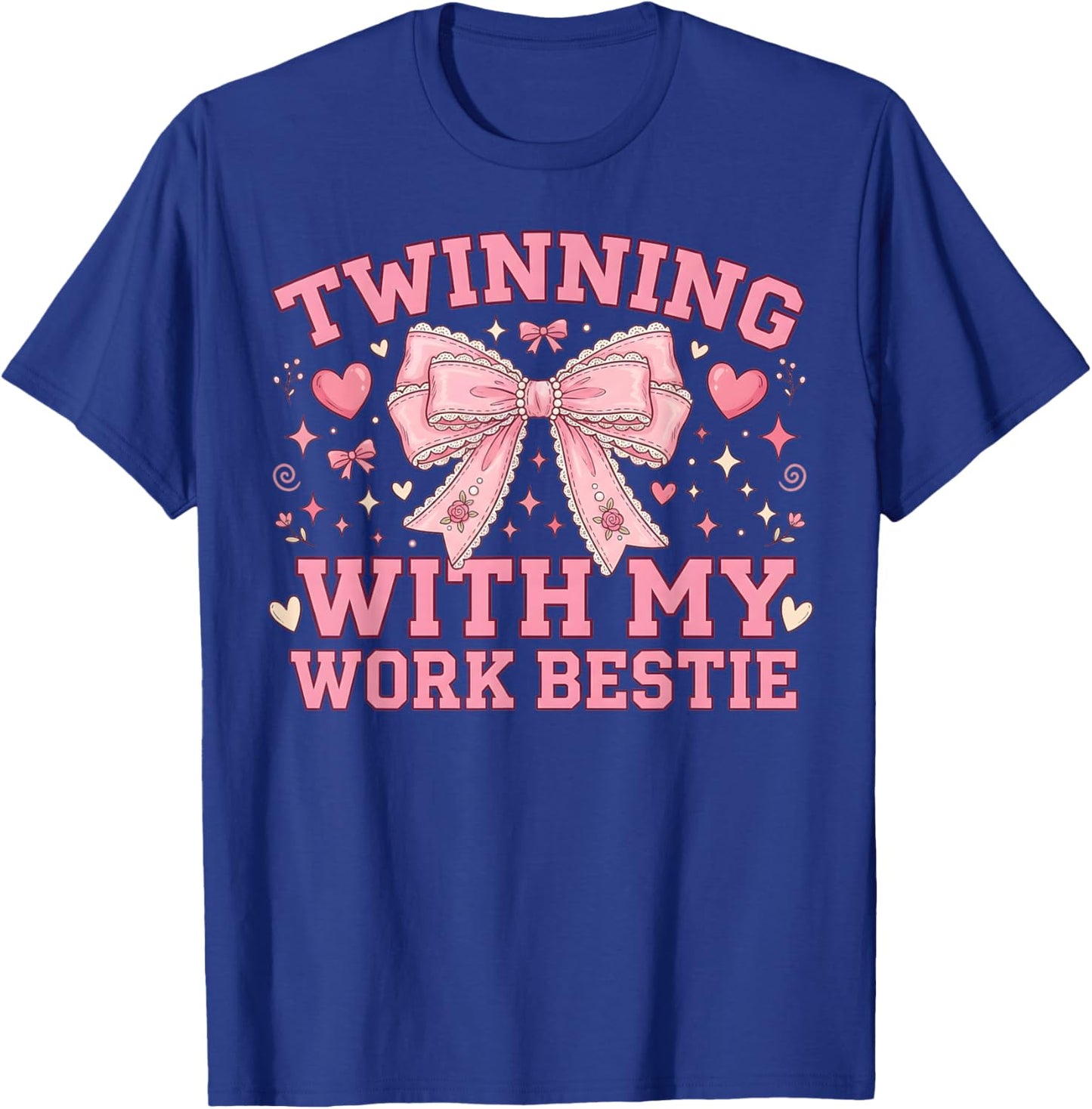 Twin Day Spirit Week Twinning with Work Bestie Matching T-Shirt - T-Shirt | Royal