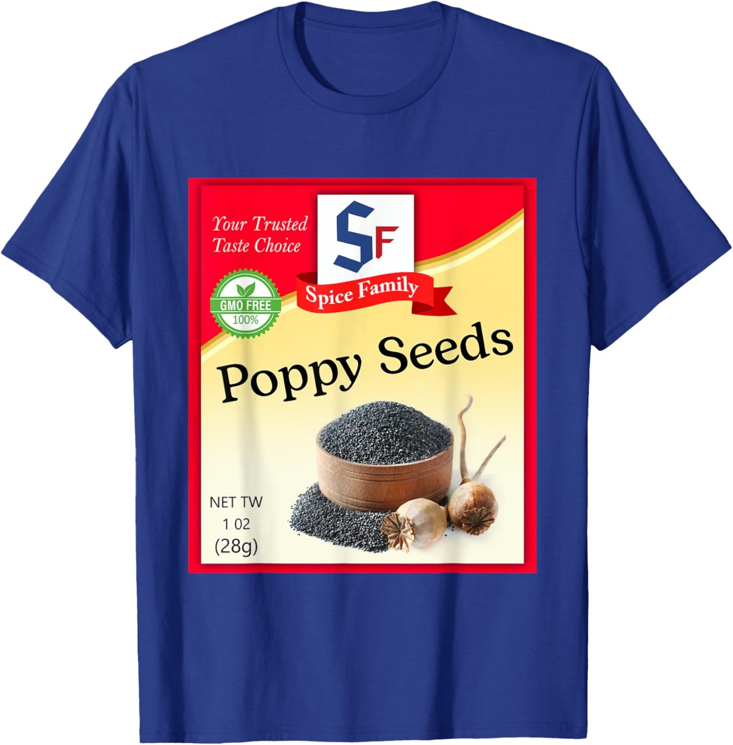 Poppy Seeds Condiment Costume Holiday Spice Costumes T-Shirt - T-Shirt | Royal