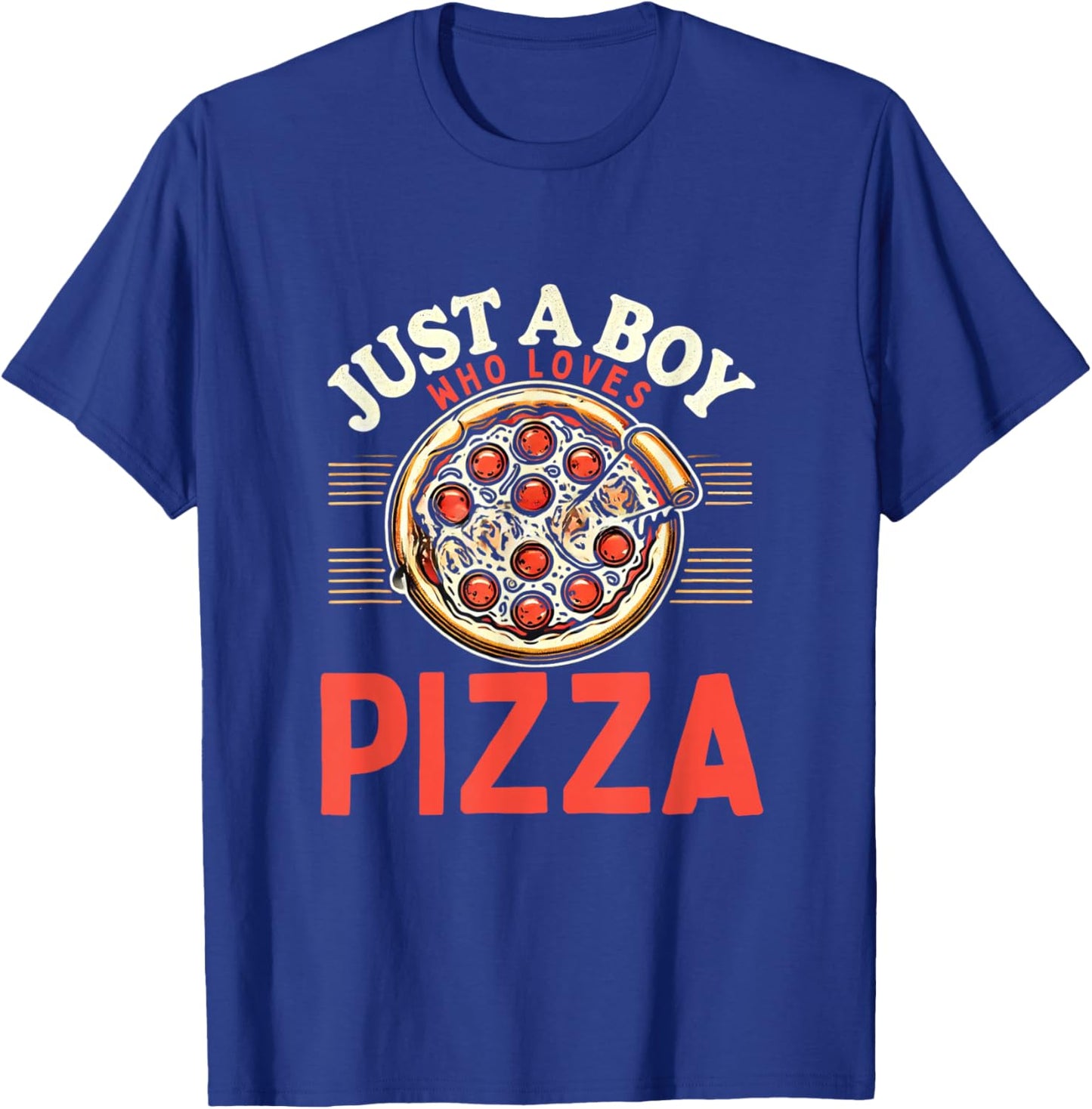 Funny Pizza Lover Foodie Pizza Boys Pizza T-Shirt - T-Shirt | Royal