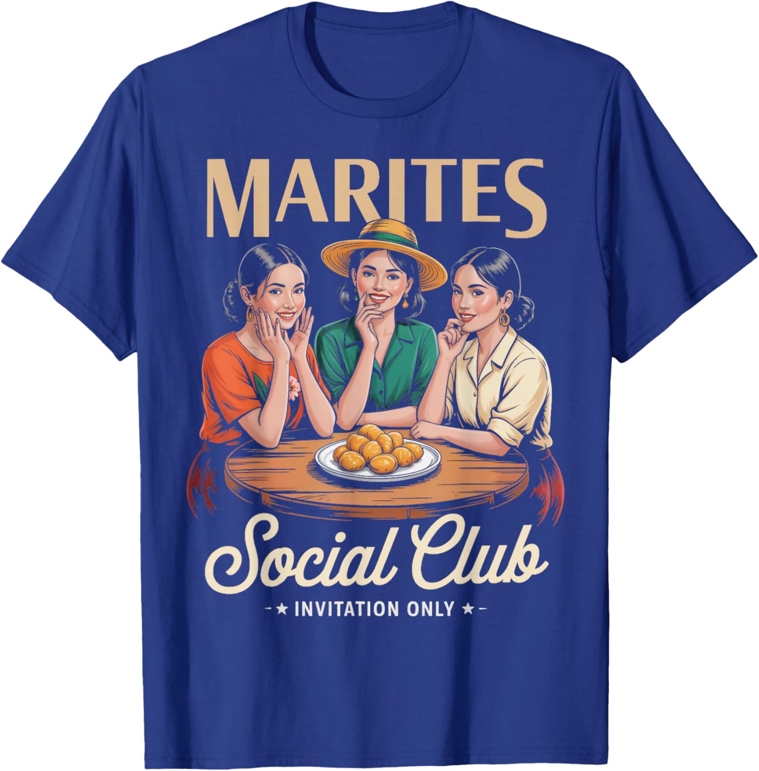 Marites Social Club Pinoy Pinay Filipino Country Philippines T-Shirt - T-Shirt | Royal