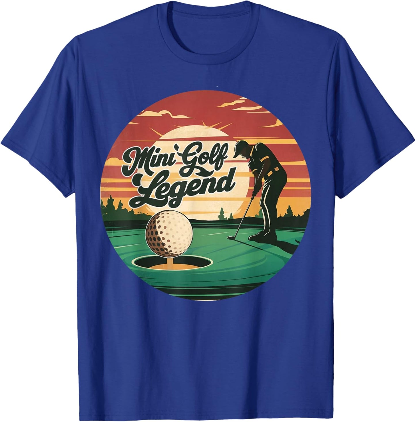 Mini Golf Legend Husband Golfing Player Mini Golf Lover T-Shirt - T-Shirt | Royal