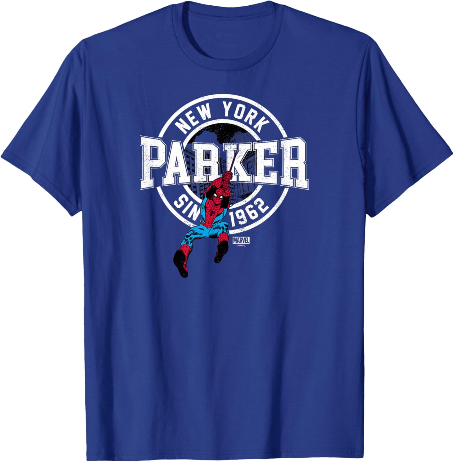 Spider-Man - Peter Parker Collegiate T-Shirt - T-Shirt | Royal