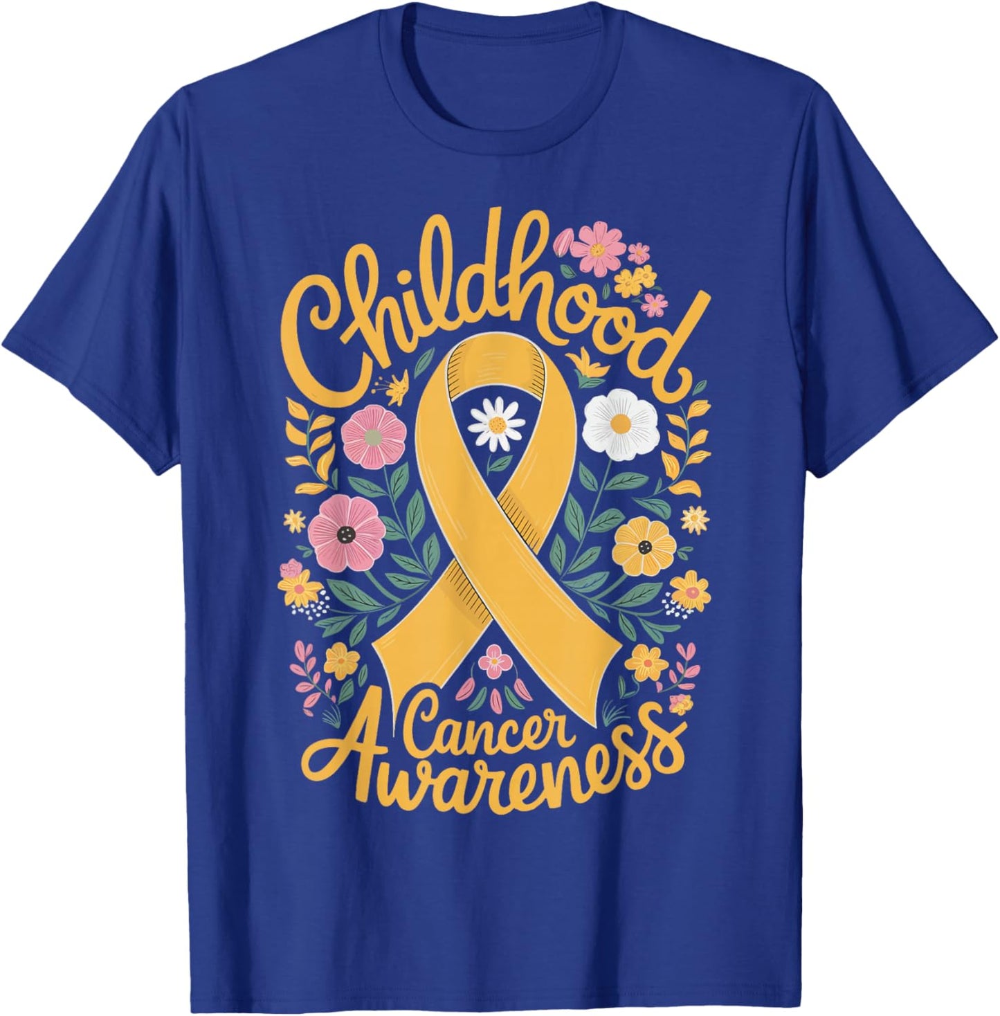 Childhood Cancer Awareness T-Shirt - T-Shirt | Royal