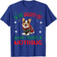 Cute Cardigan Welsh Corgi Dog Christmas On The Naughty List T-Shirt - T-Shirt | Royal