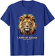Christian Lion of Judah - Revelation 5:5 Bold Faith Design T-Shirt - T-Shirt | Royal