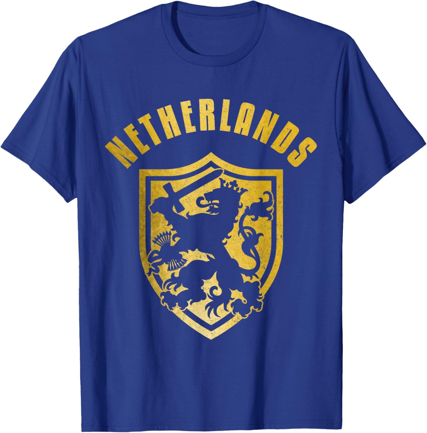 Nederland Netherlands Lion Dutch Holland Vintage T-Shirt - T-Shirt | Royal