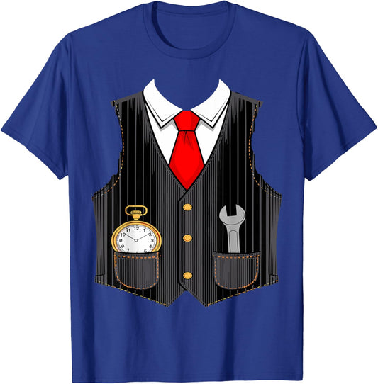 Halloween Train conductor costume for kids men women T-Shirt - T-Shirt | Royal