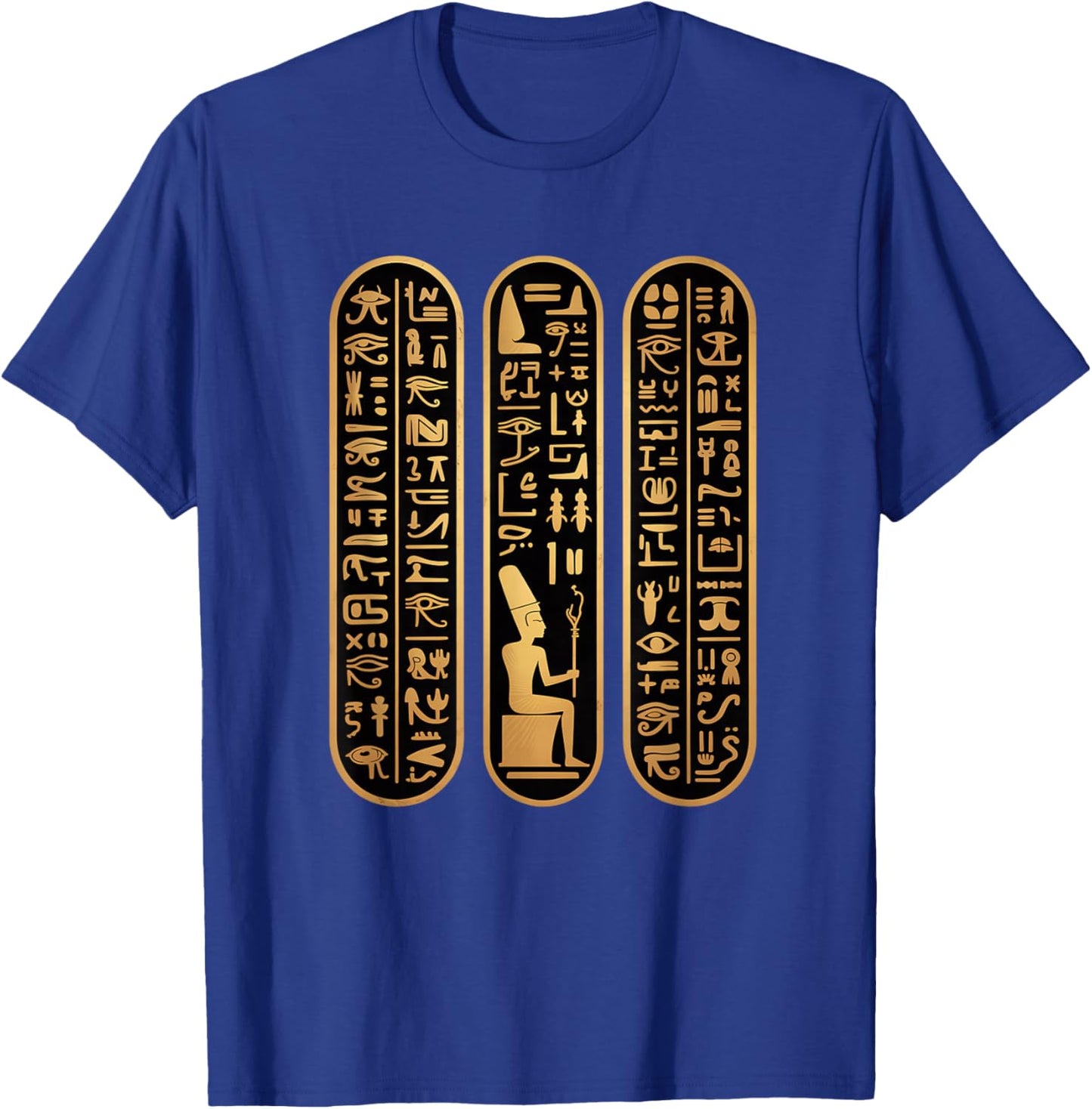 Egyptian Hieroglyphics I Egyptian Gods Archeology T-Shirt - T-Shirt | Royal