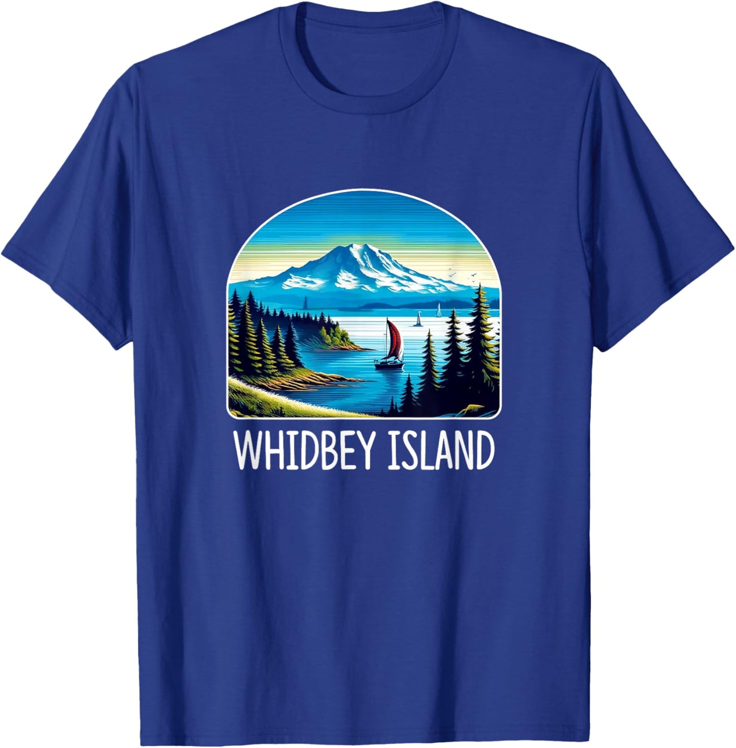 Whidbey Island - Washington T-Shirt - T-Shirt | Royal