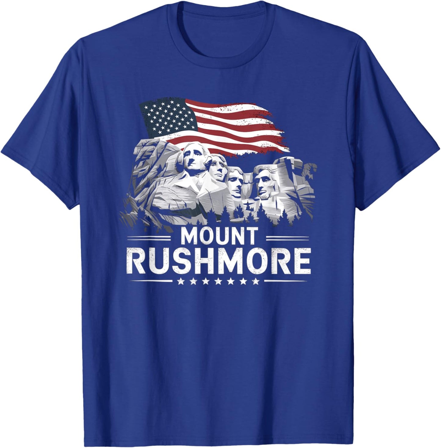 Mount Rushmore South Dakota Vintage President Monuments T-Shirt - T-Shirt | Royal