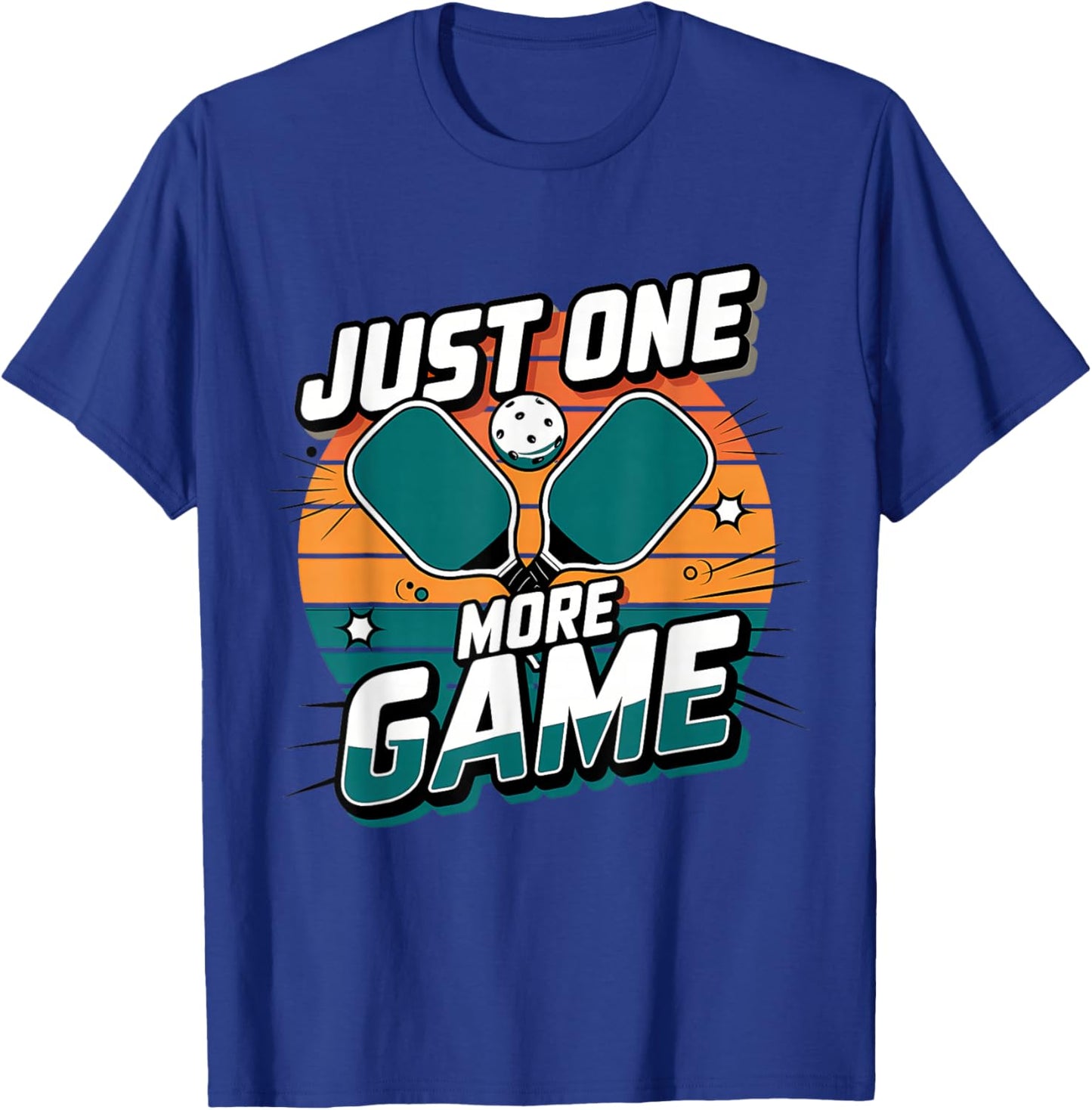 Pickleball Shirt Just One More Game Pickleball T-Shirt - T-Shirt | Royal