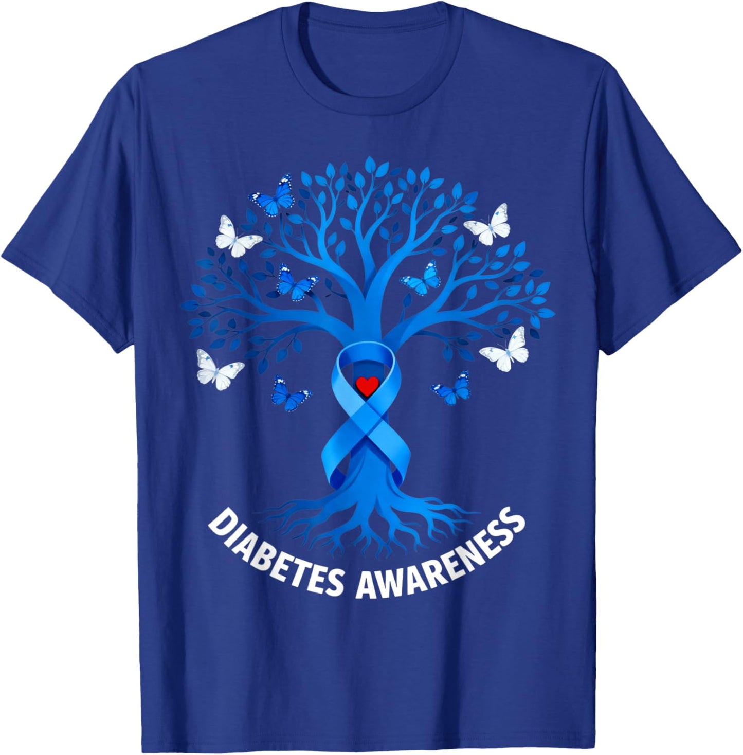 Diabetes Awareness Month Diabetic Blue T-Shirt - T-Shirt | Royal