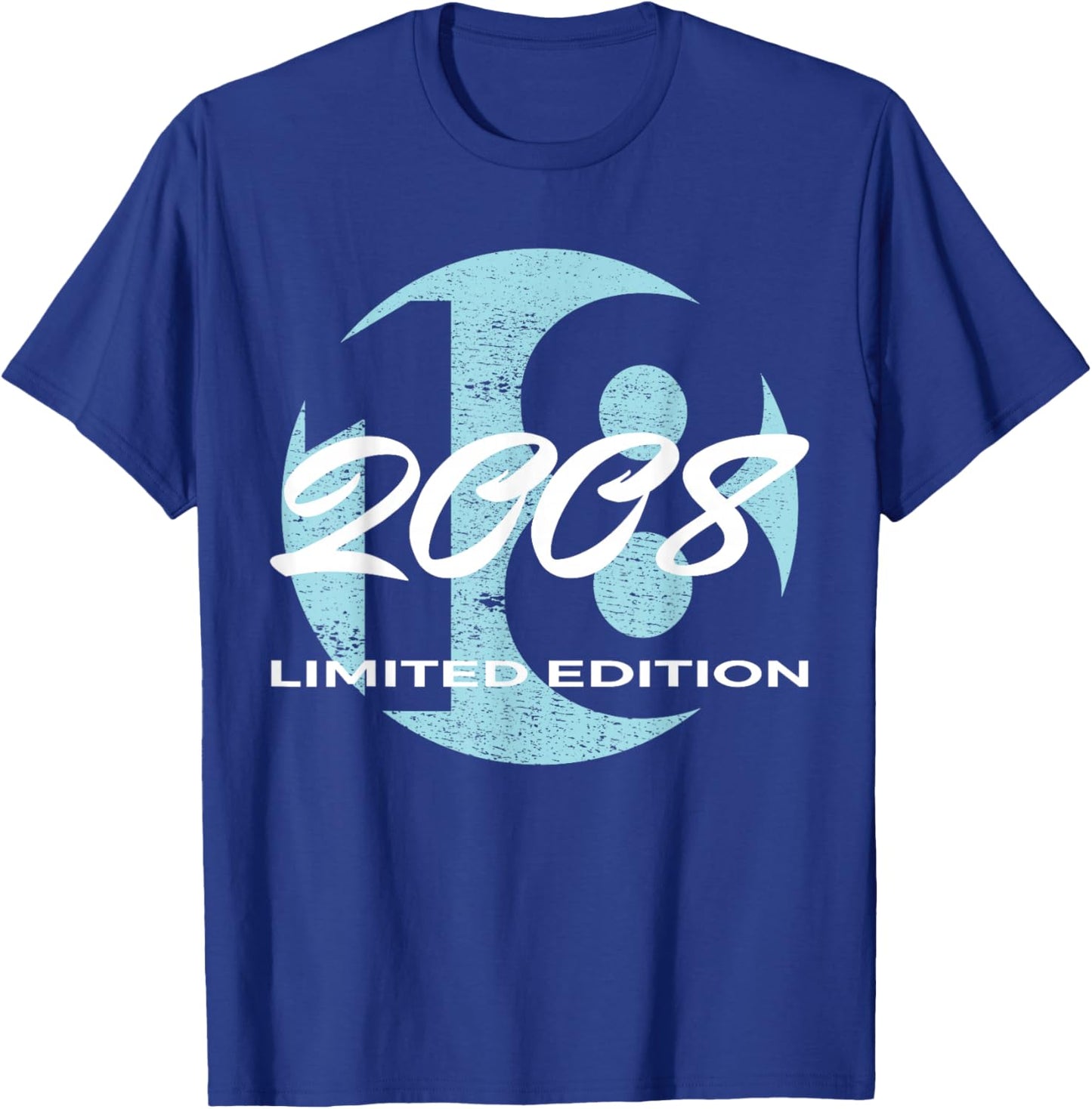 18th Birthday Girl Boy 18 Years 2008 Funny Gift T-Shirt - T-Shirt | Royal