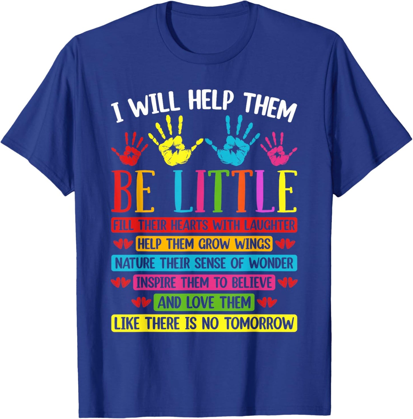 Daycare Teacher Child Care Day Care Childcare Provider T-Shirt - T-Shirt | Royal
