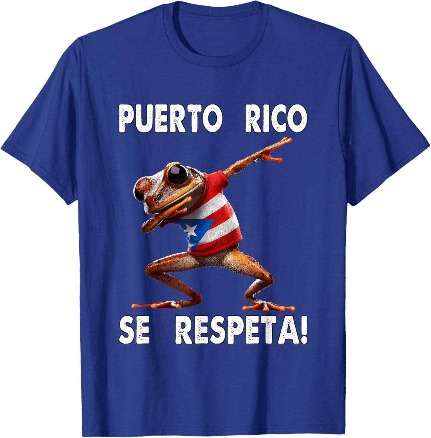Puerto Rico Se Respeta Coqui Dab PR Flag Boricua T-Shirt - T-Shirt | Royal