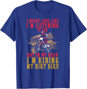 Extreme Motocross Fan Dirt Bike Rider's Dream funny MX Quote T-Shirt - T-Shirt | Royal