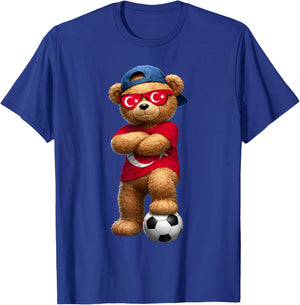Turkish Flag Teddy Player Sports Outfit for Turkey T-Shirt - T-Shirt | Royal