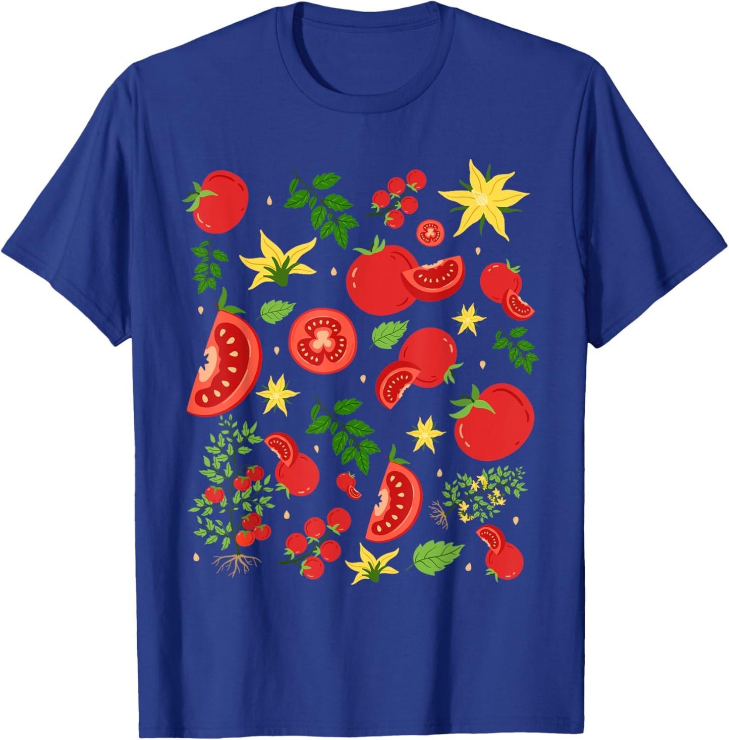 Funny Tomato Pun Hand Draw Tomatoes Watercolor Summer Foodie T-Shirt - T-Shirt | Royal