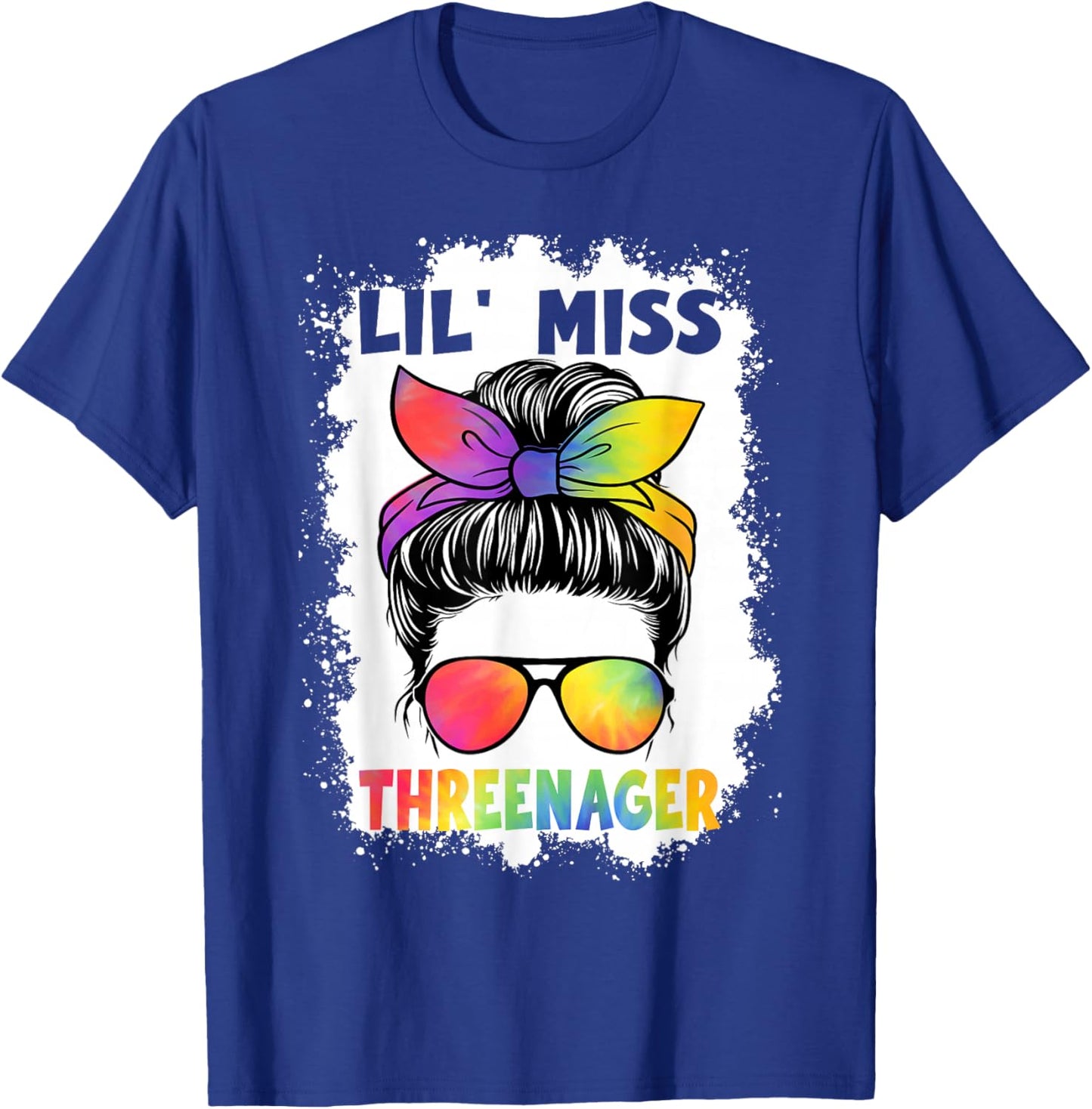 Little Miss Threenager Birthday 3 Years 3rd Birthday Girl T-Shirt - T-Shirt | Royal