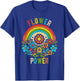 Flower Power Retro Nature Nostalgia Vintage Outdoor Power T-Shirt - T-Shirt | Royal