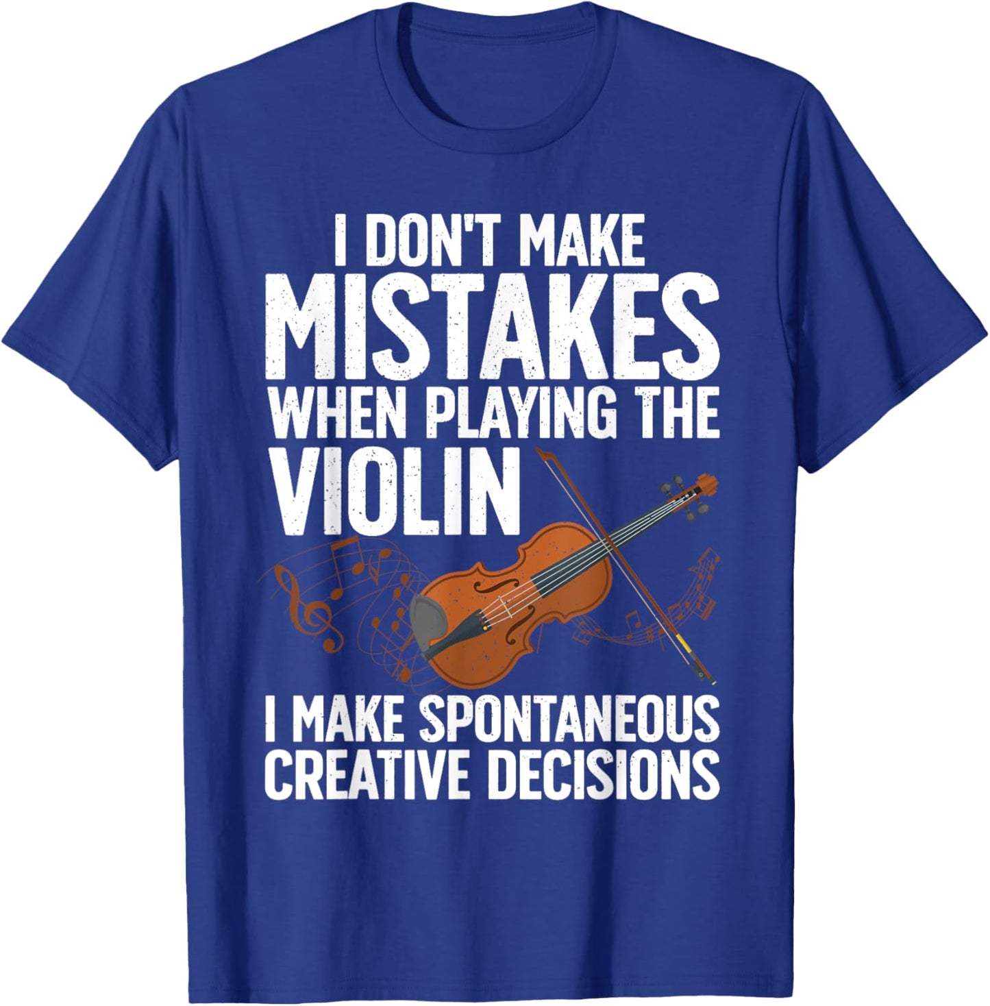 Funny Violin Design Women Orchestra Violin Player T-Shirt - T-Shirt | Royal