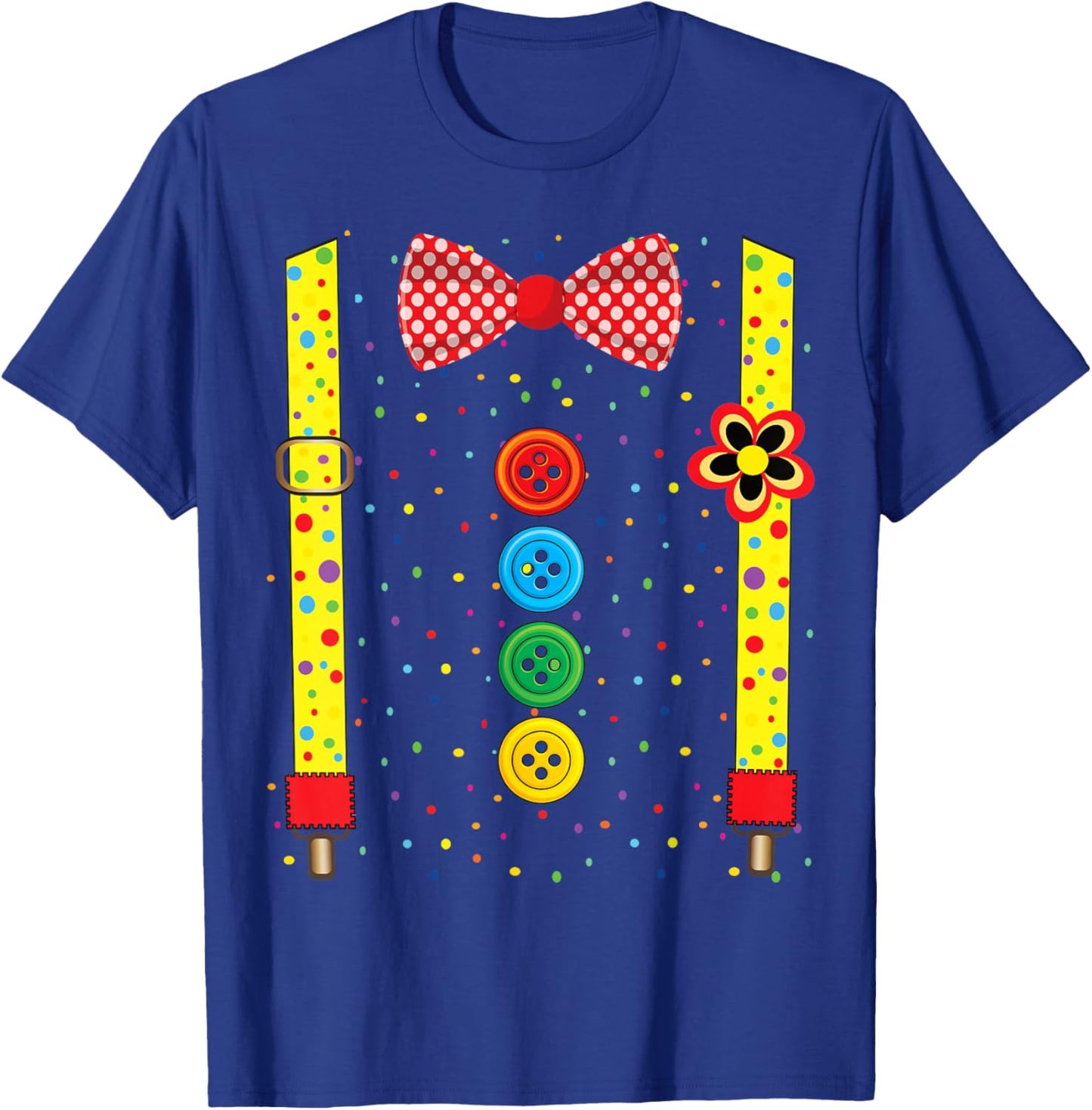 Clown Carnival Costume Clown Costume Clown Fancy Dress T-Shirt - T-Shirt | Royal