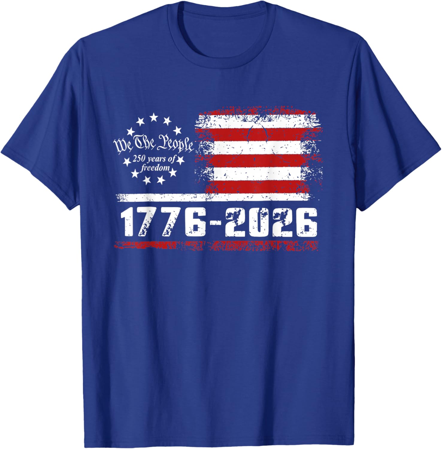 250 Anniversary USA 250th American Flag Patriotic 250 Years T-Shirt - T-Shirt | Royal