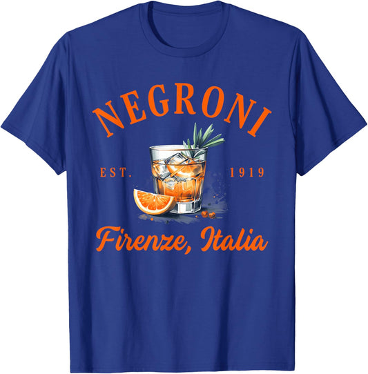 Negroni Lover Firenze Italia Italian Travel Florence Italy T-Shirt - T-Shirt | Royal