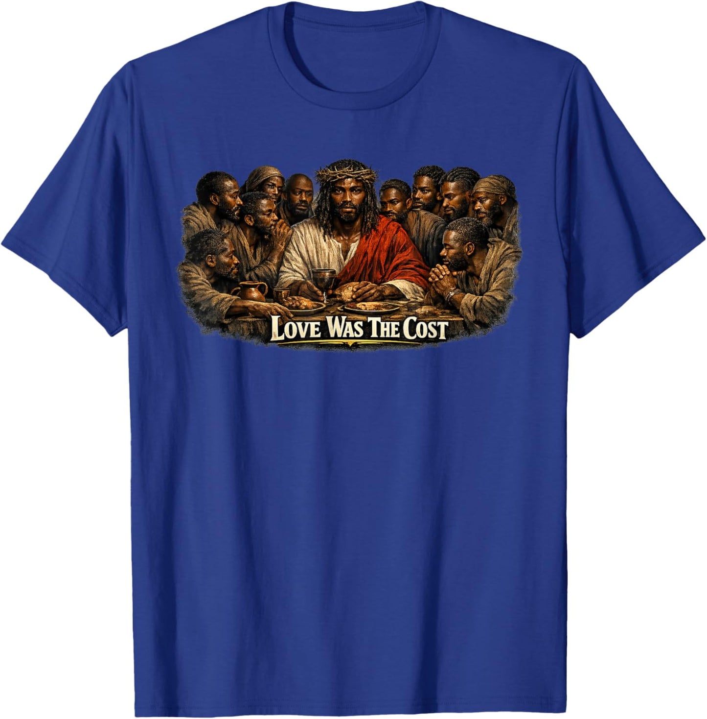 Black Jesus, Last Supper, Jesus T-Shirt - T-Shirt | Royal