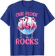 Our Flock Rocks Flamingos Lover Family Vacation Group T-Shirt - T-Shirt | Royal