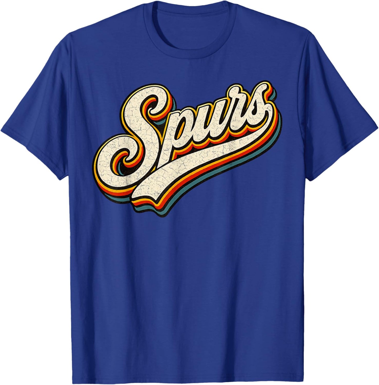 Vintage Spurs Retro Season Game Funny Women Kids T-Shirt - T-Shirt | Royal